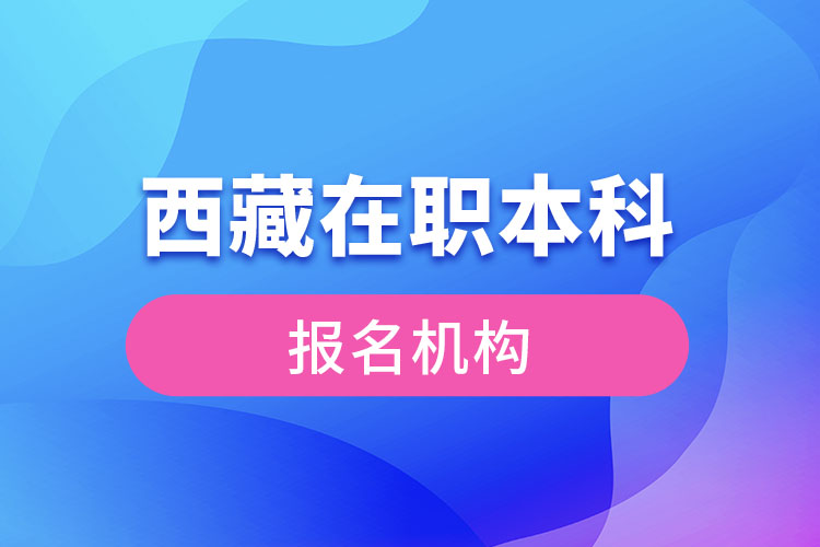 西藏在职本科报名机构