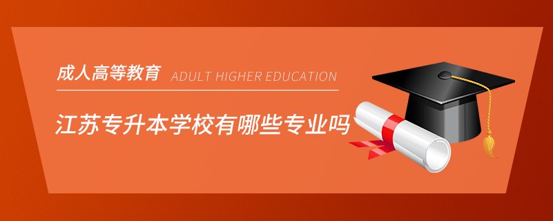 江苏专升本学校有哪些专业吗