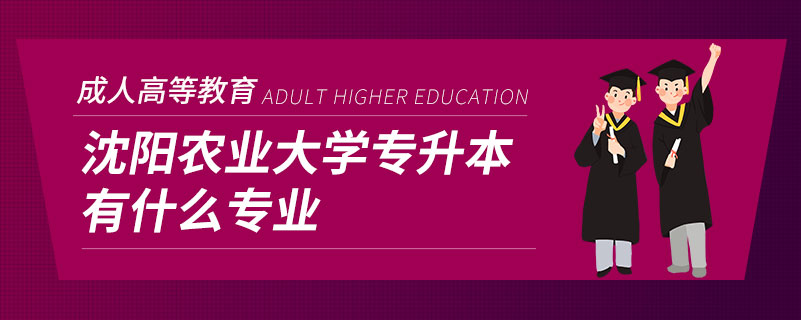 沈阳农业大学专升本有什么专业