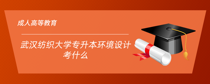 武汉纺织大学专升本环境设计考什么