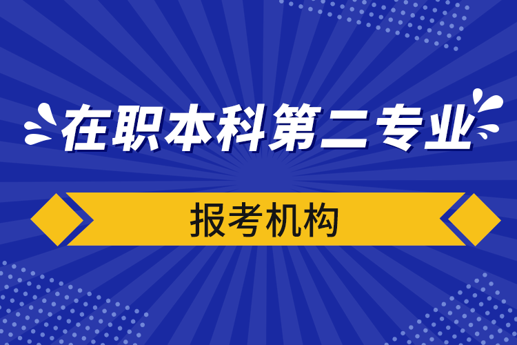 在职本科第二专业报考机构