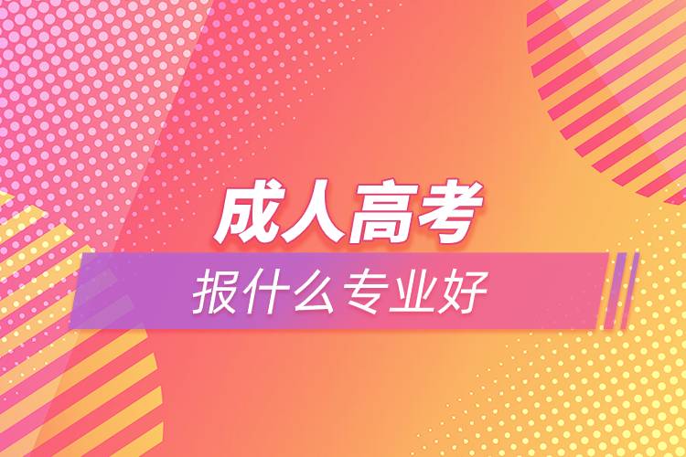 成人高考报什么专业好