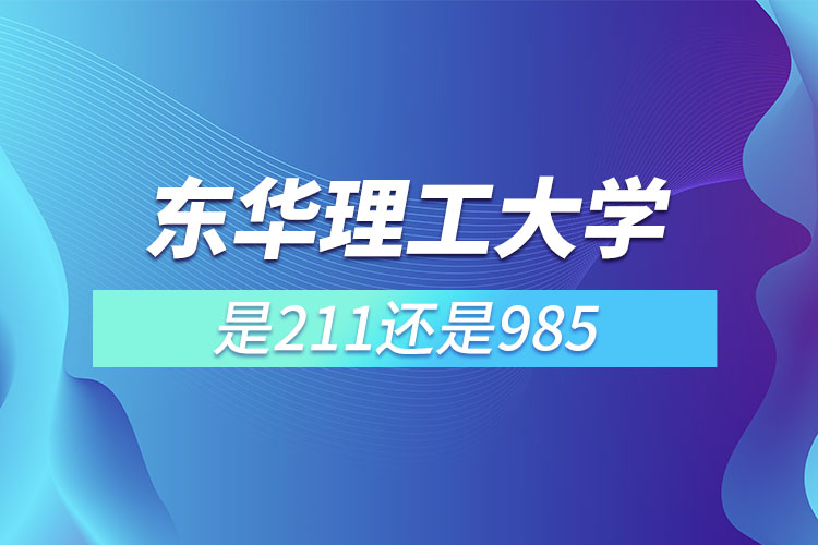 东华理工大学是985还是211