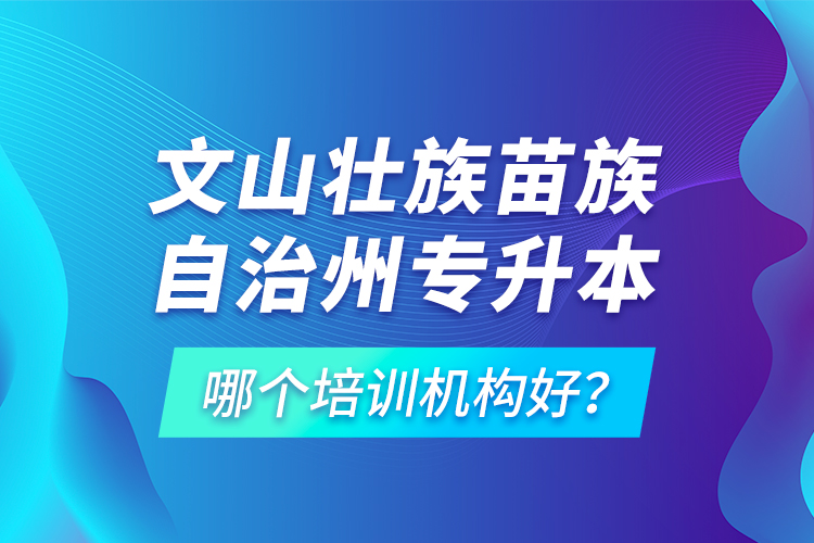 文山壮族苗族自治州专升本哪个培训机构好？