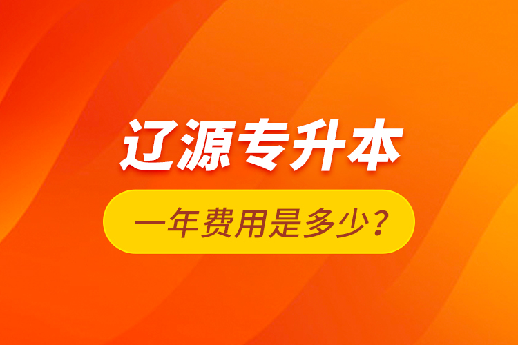 辽源专升本一年费用是多少？